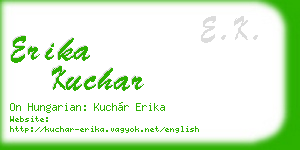 erika kuchar business card
